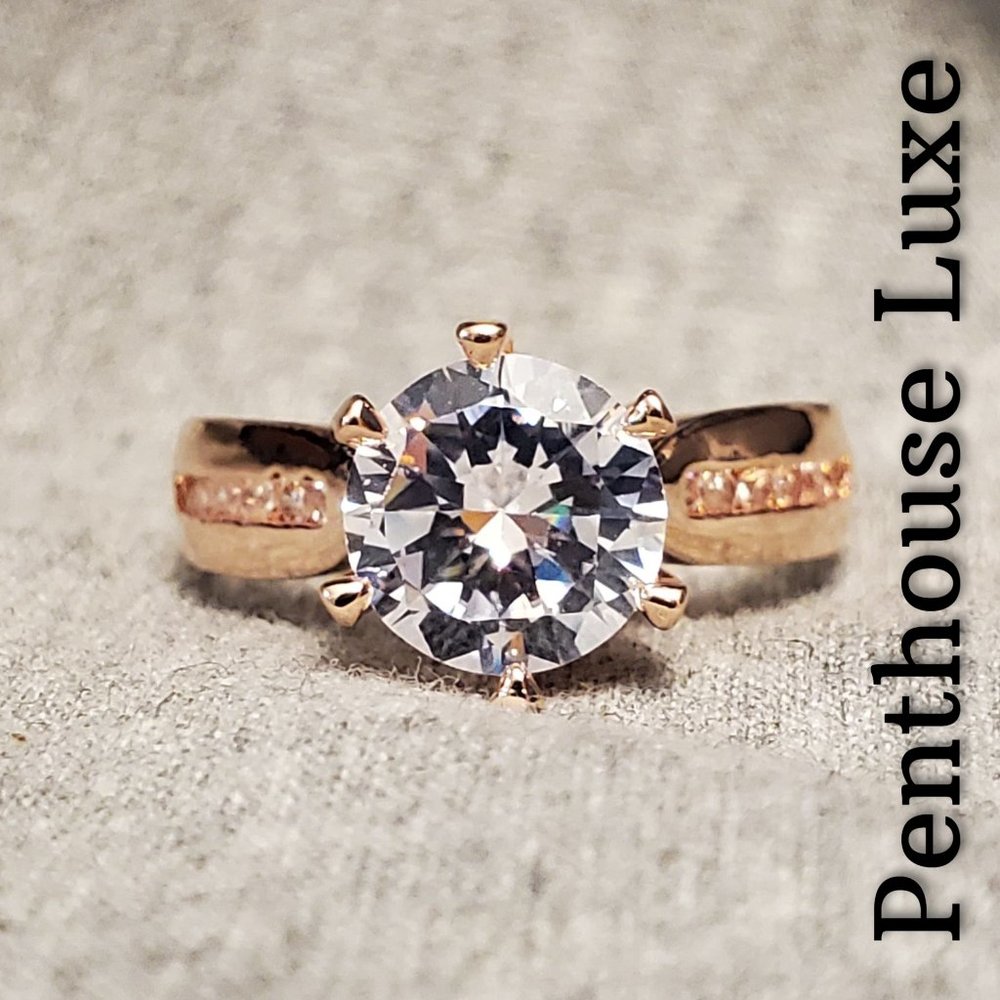 FINAL RESTOCK!! Rose Gold Round Diamond Solitaire Ring